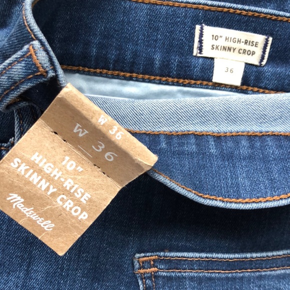 NWT! Madewell high waist button front crop jeans W36 - Picture 4 of 7